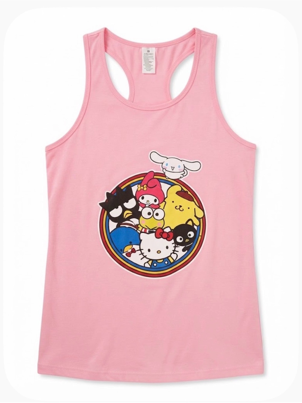 NWOT Hello Kitty Sanrio Pink Graphic Tank Top - Picture 2 of 3